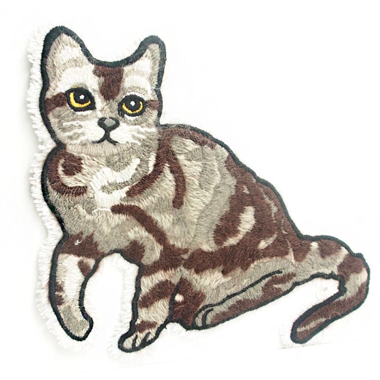 东莞源头厂家批发海马毛毛巾绣布贴个性猫咪立体绣服装草莓视频污在线定做